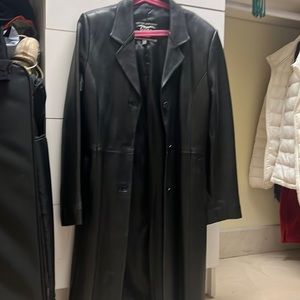 Leather coat